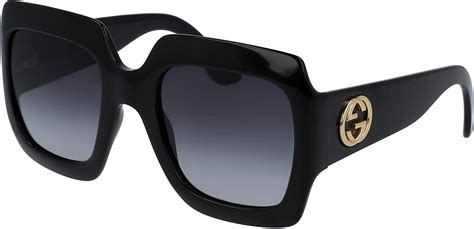 ochelari de soare dama gucci gg0053s-001 black|Amazon.com: Gucci GG0053S 001 54M Black/Grey Gradient .